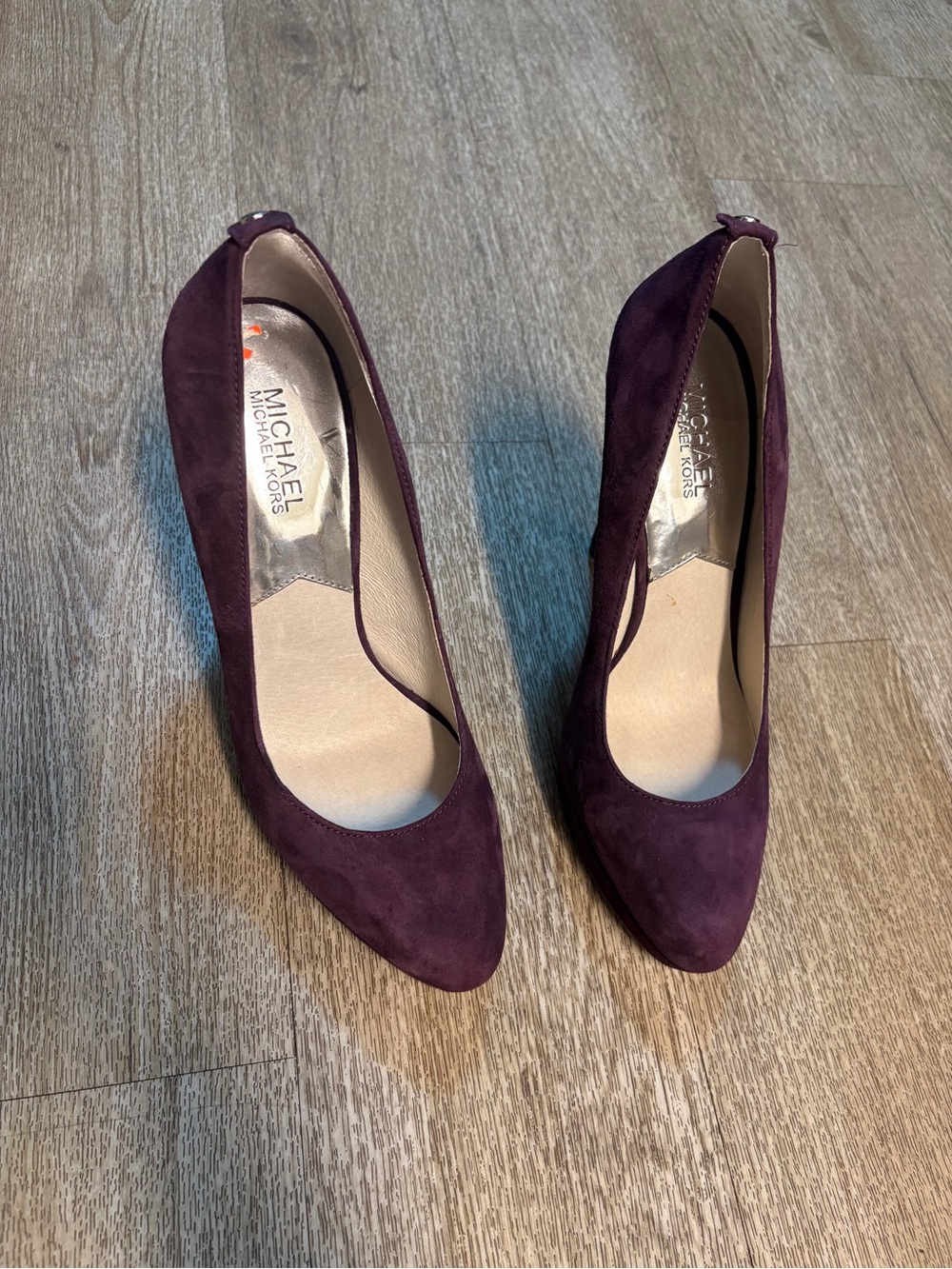 MICHAEL KORS PURPLE SUEDE STILETTO PUMPS SIZE 10M